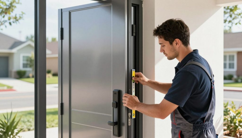 Alu Haustür Installation