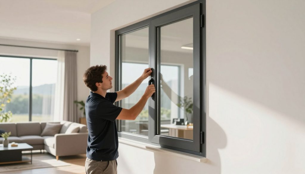 Aluminiumfenster Installation