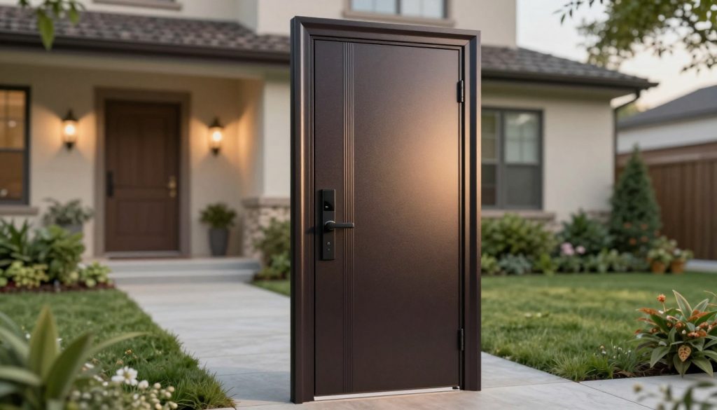 Energieeffiziente Kunststoff-Nebeneingangstür