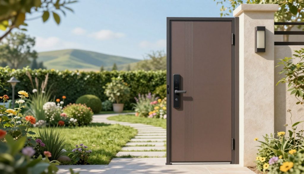 Energiesparende Gartentür