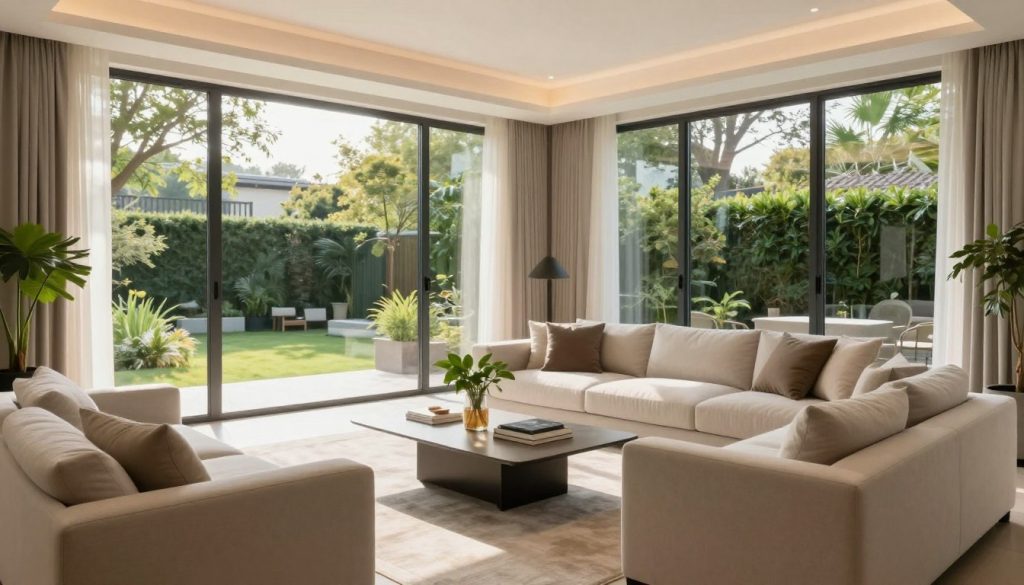 Große Fenster in der Raumgestaltung