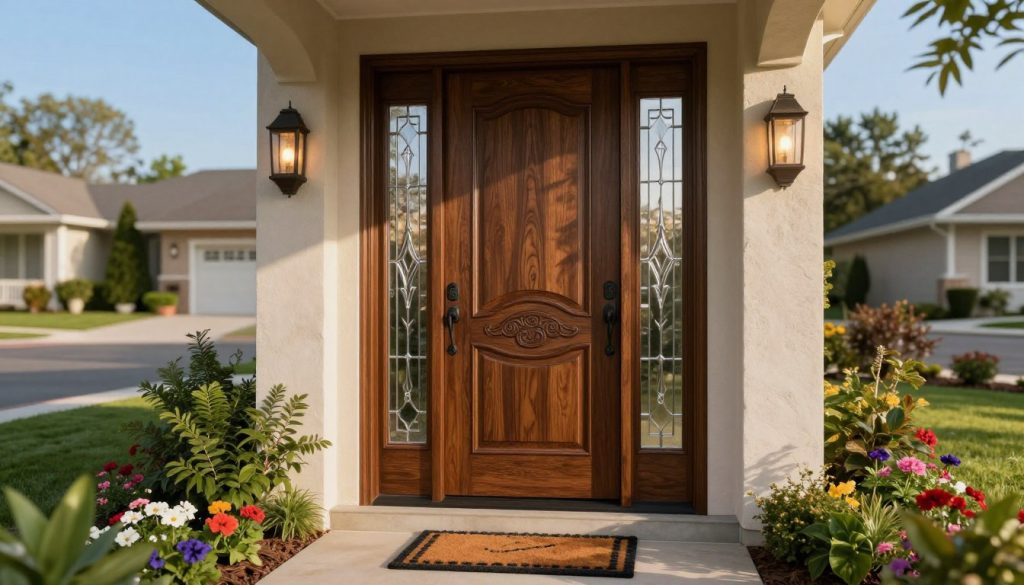 Haustür mit Seitenteil