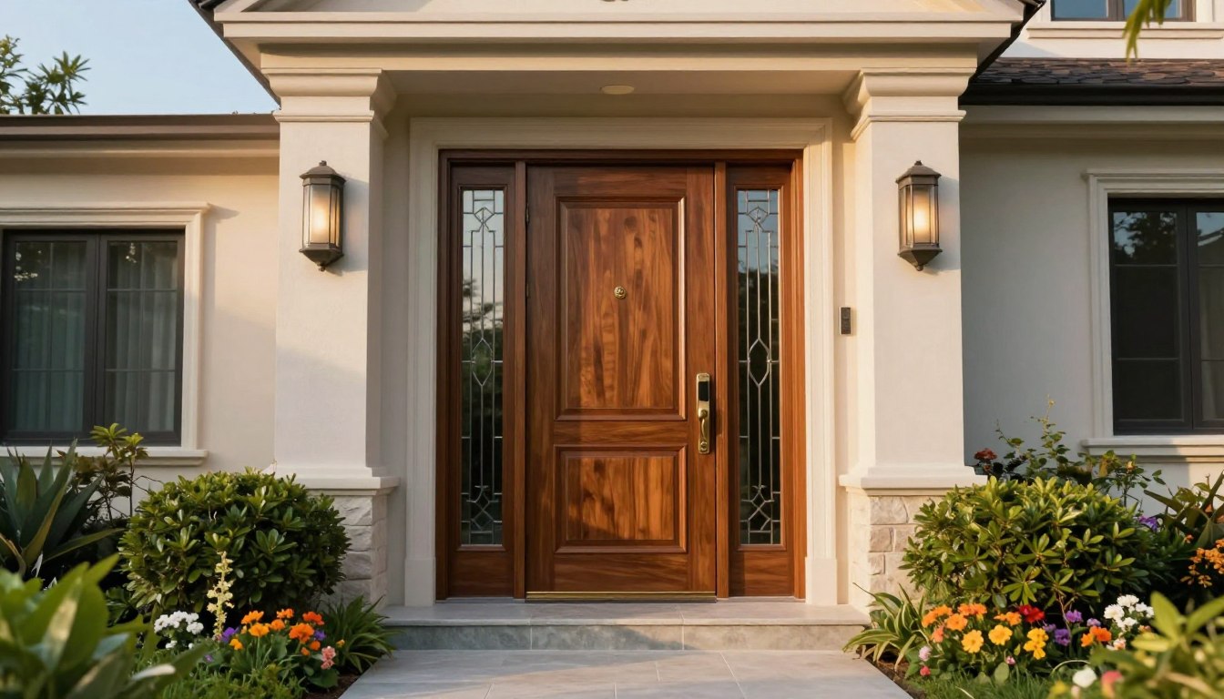 Haustür mit Seitenteil