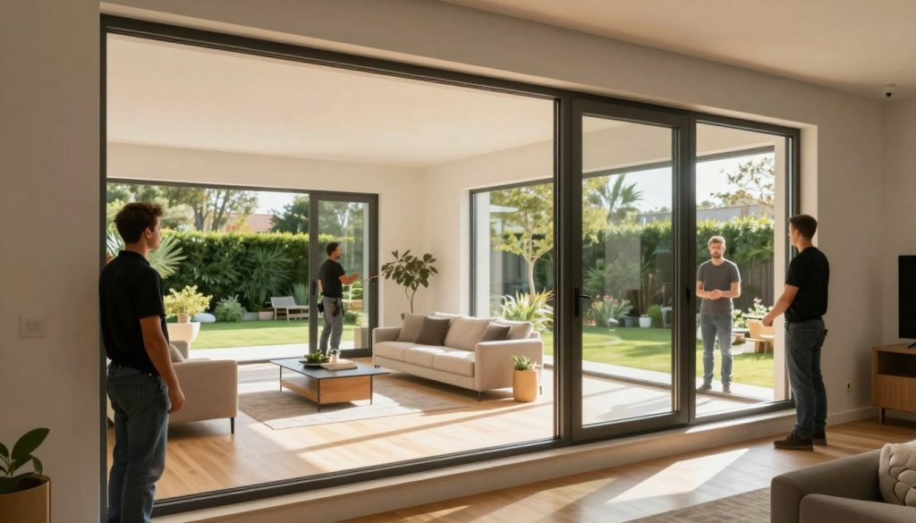 Moderne Fenster Montage