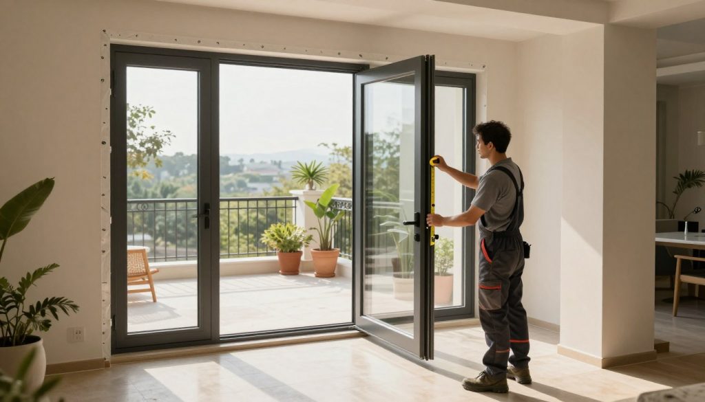 Terrassentür Einbau