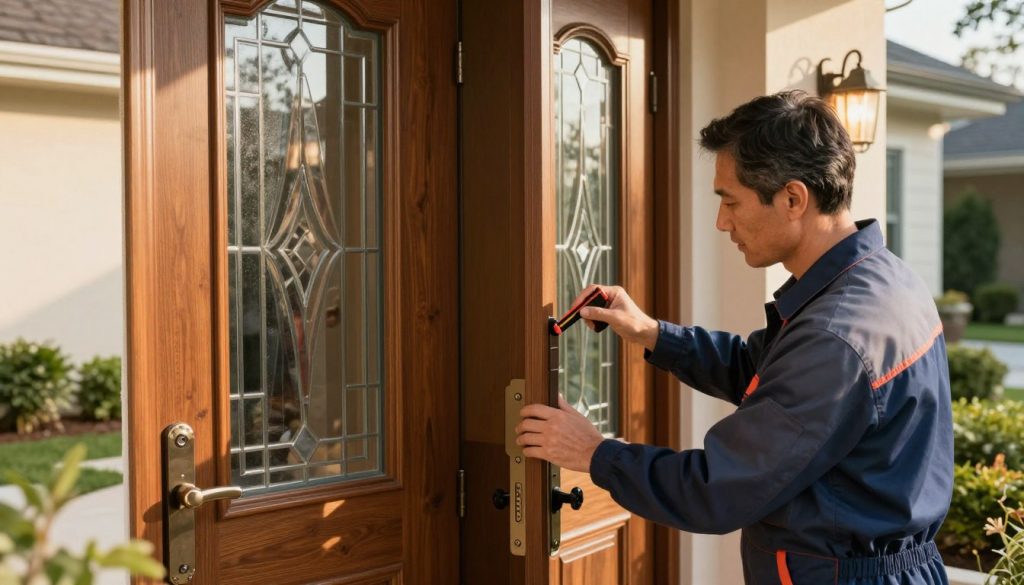 Wartung von Haustüren