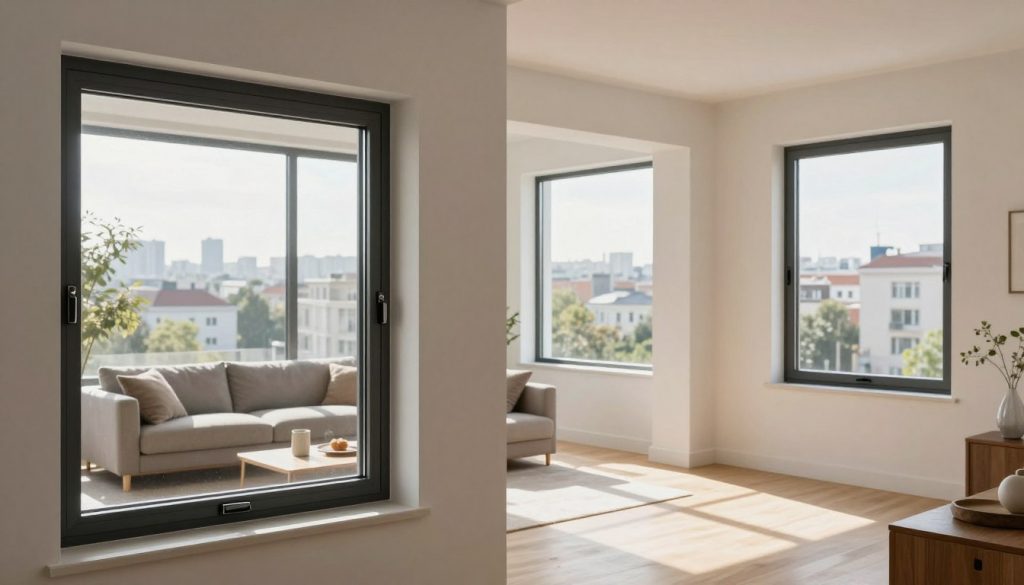 eckige Fenster Sicherheit