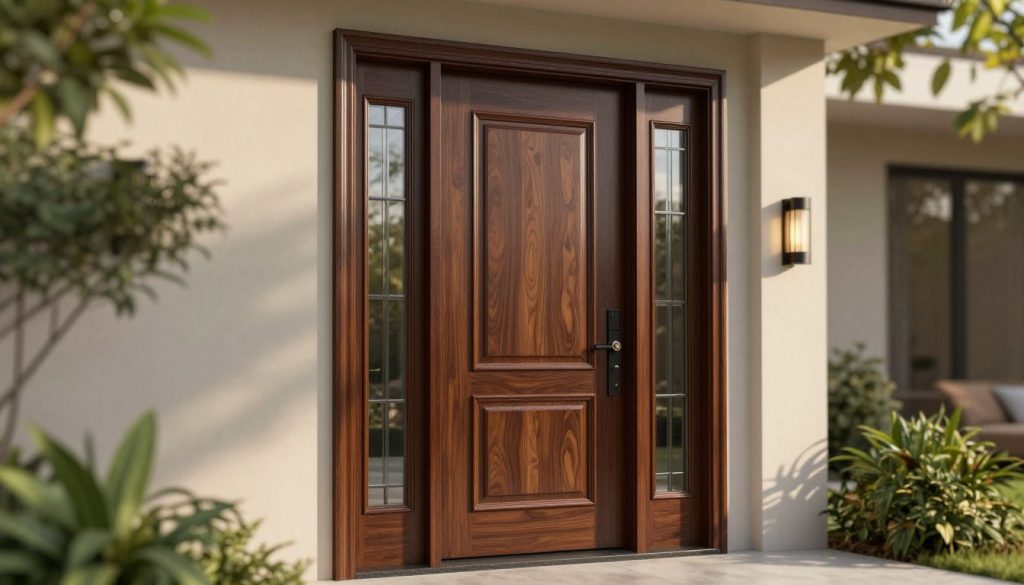 individuelle Haustür mit Seitenteil