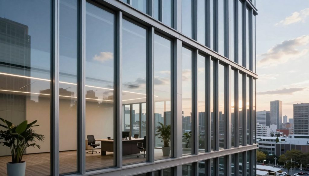 schmale Fensterkonstruktion